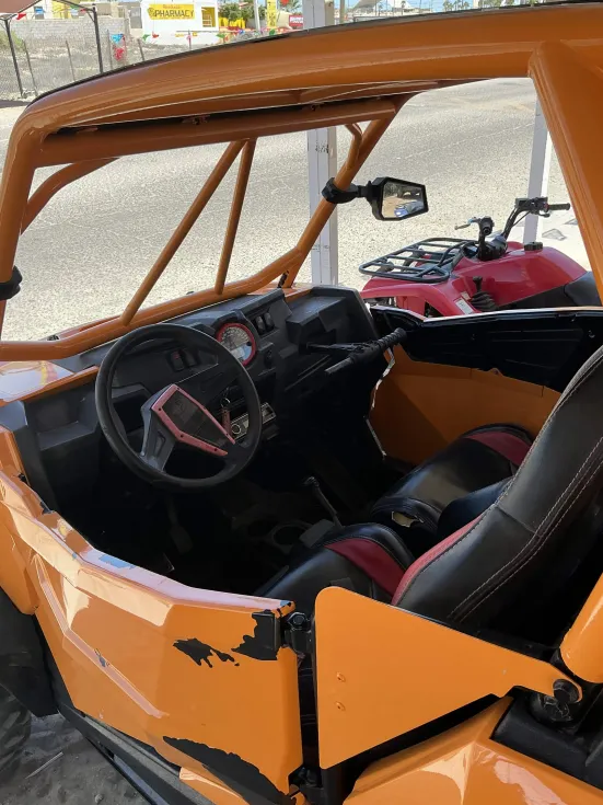 Interior seats of the 4-seat RZR side-by-side